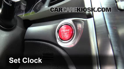 2013 Acura ILX 2.0L 4 Cyl. Reloj Fijar hora de reloj